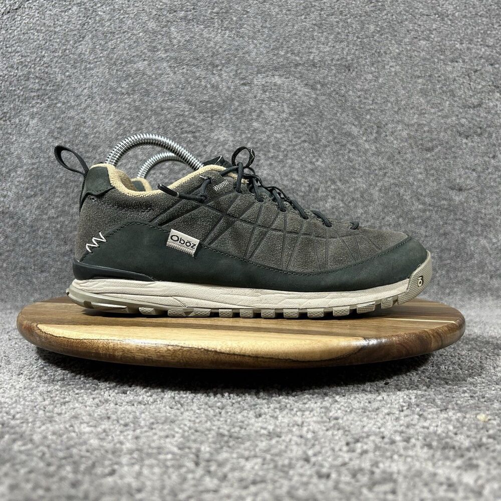 Oboz Jeannette Low Women's Size 8 Black Suede Outdoor Trail Hiking Shoes Used